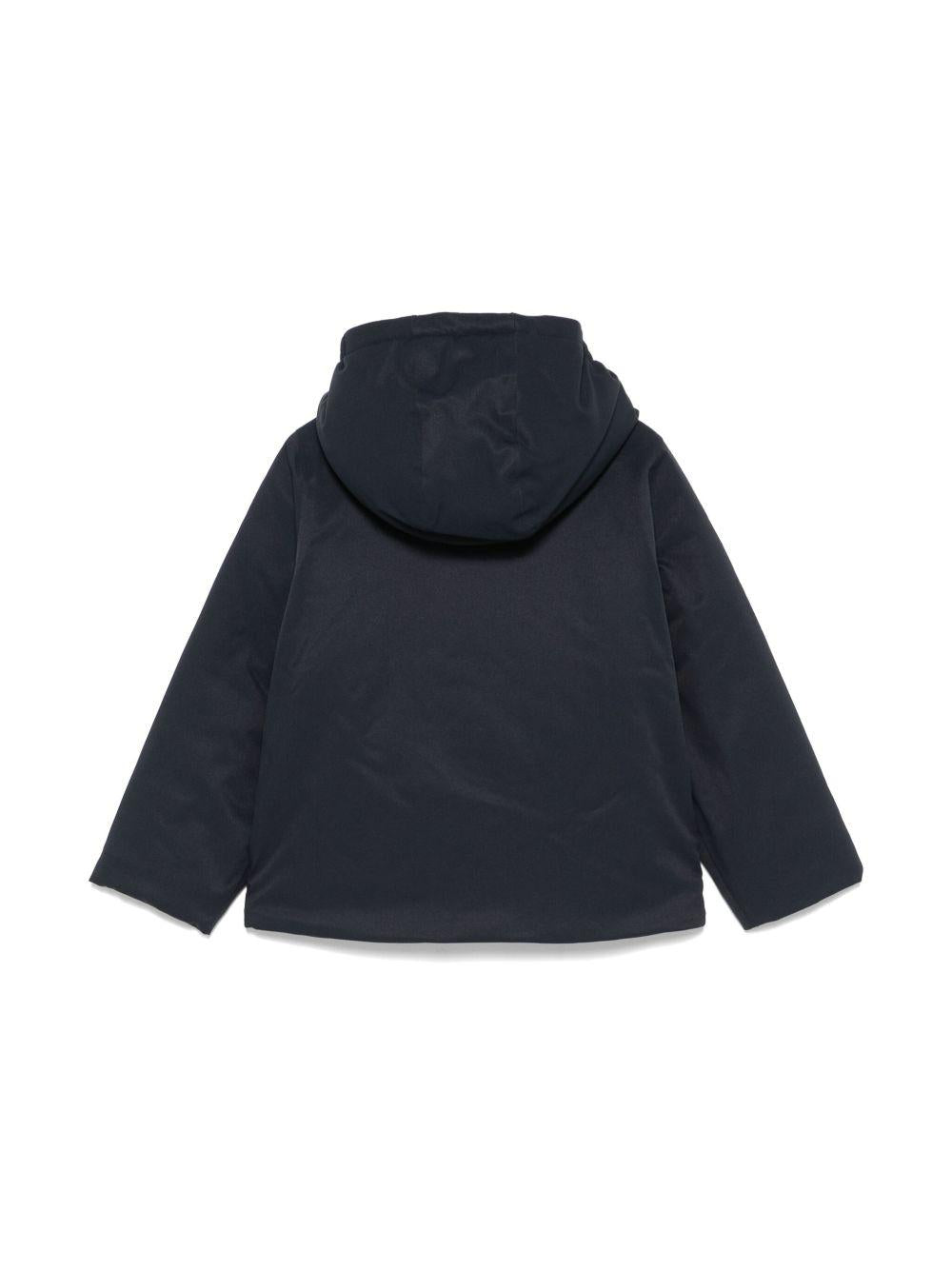 Giubbino per bambino K-Way Kids blu con applicazione con logo sul petto K1128FW AL9 K-WAY KIDS 