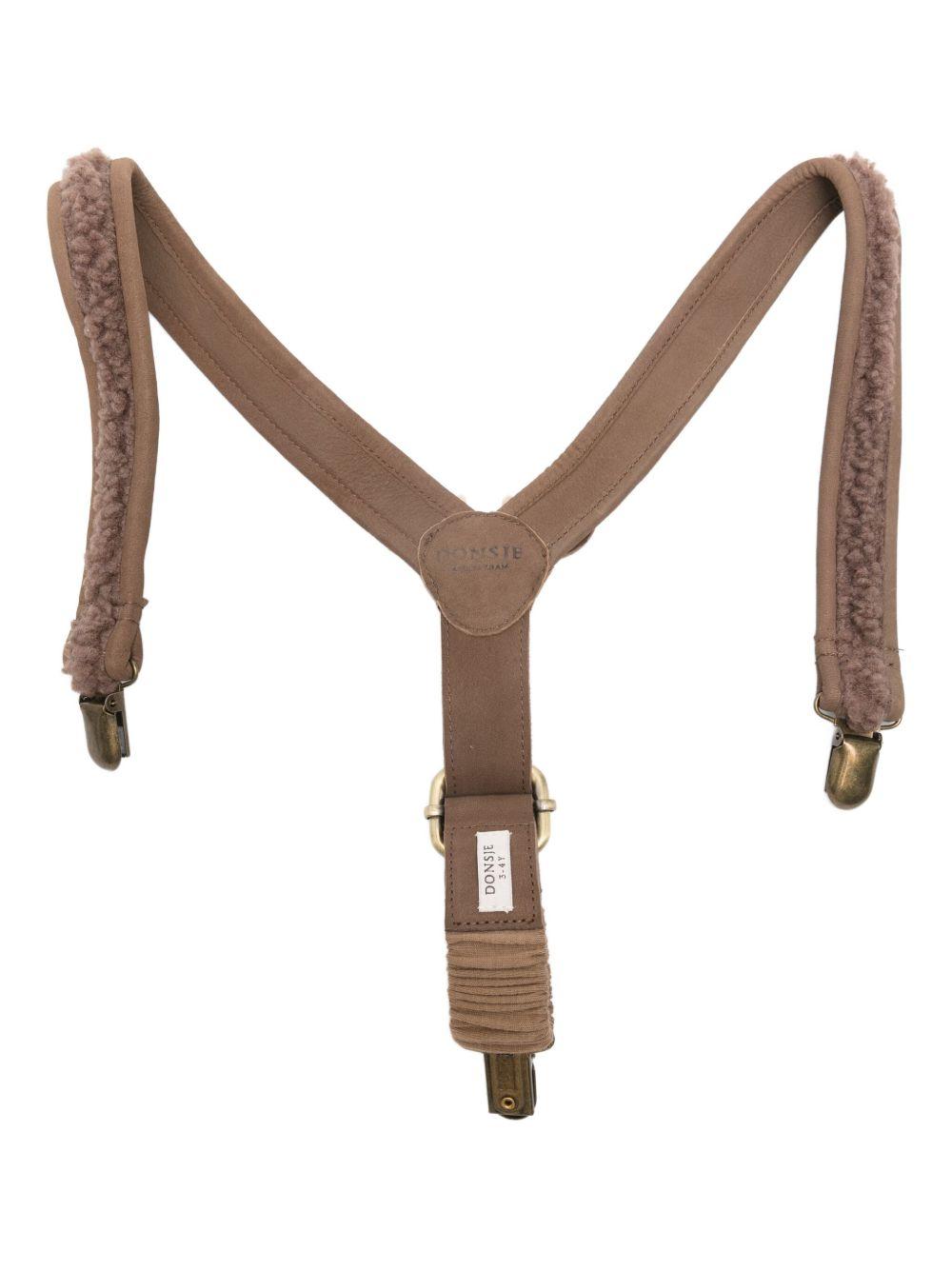 Bretelle per bambino Donsje marroni con cinturini regolabili 6031002 CF016 DONSJE 
