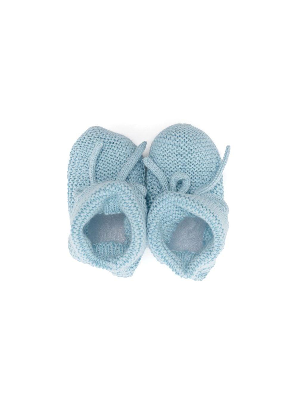 Scarpe primi passi per neonato Paz Rodriguez azzurre con fiocco 018-11710 031 H56 PaZ RODRIGUEZ 