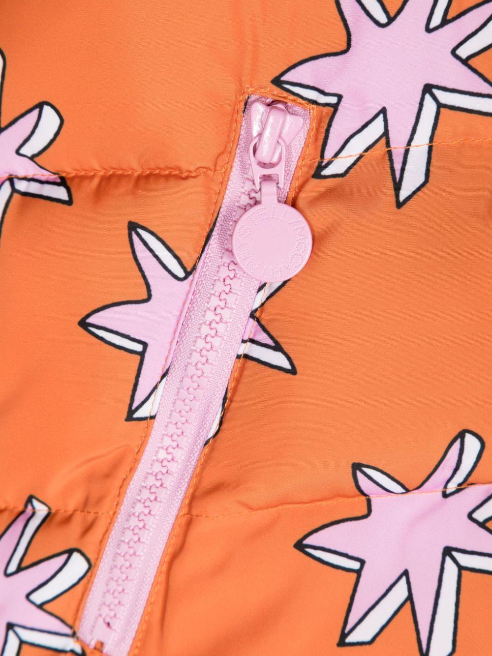 Piumino per bambina Stella McCartney Kids arancione con stampa grafica TV2B17 Z2051 403MC STELLA McCARTNEY KIDS 