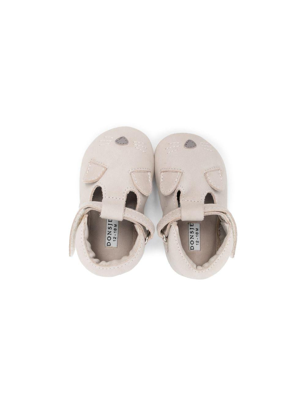 Scarpine primi passi per neonato Donsje grigio con applicazione orecchie 1002005 NL128 DONSJE 