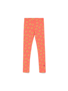 Leggings per bambina Bobo Choses Sunflower arancione con stampa girasoli B125AC075 611 BOBO CHOSES 