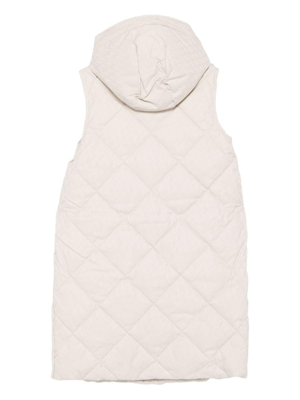 Giubbino per bambina Emporio Armani Kids beige con motivo trapuntato EG000315 AF16099 U1156 EMPORIO ARMANI KIDS 