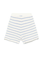 Shorts cornelia per bambina Bonpoint beige con motivo a righe S05GBEK00004 210 BONPOINT 