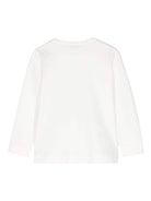 T-shirt con stampa grafica per bambina Monnalisa bianca con girocollo 11D617 4202 0001 MONNALISA 