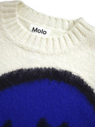 Maglione per bambino Molo bianco con stampa sul davanti 6W25K207 9639 MOLO 