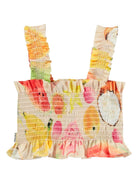 Top per bambina Molo Rolfia beige con stampa grafica all-over 2S25C402 9259 MOLO 