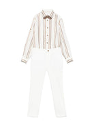 Completo tre pezzi per bambino Colorichiari marrone con chiusura doppiopetto MJ507978 4818 29 COLORICHIARI 