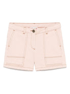 Pantaloncini di jeans per bambina Bonpoint rosa con passanti S05GBEW00004 025A BONPOINT 