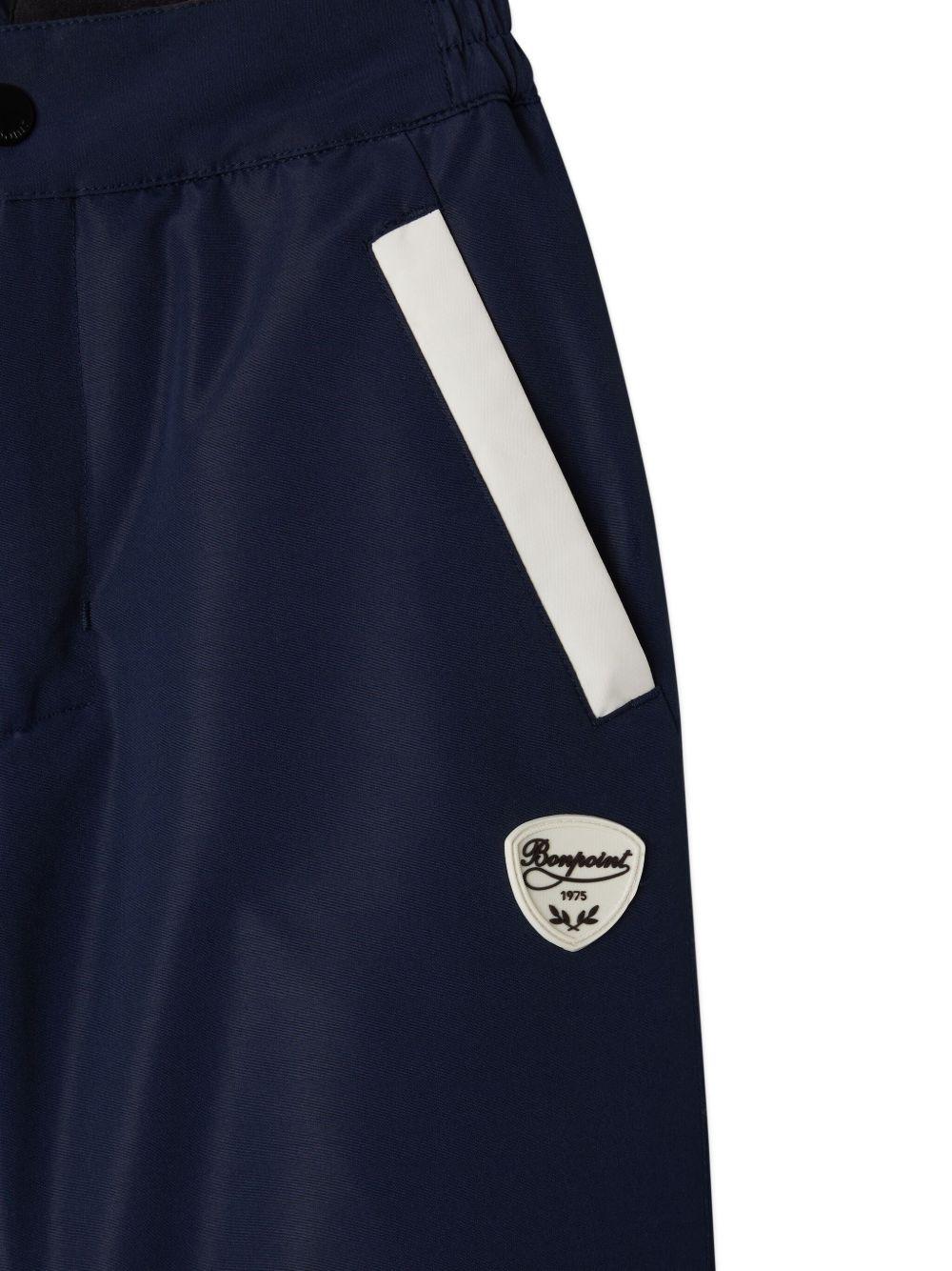 Pantaloni da neve per bambino Bonpoint blu con bretelle W05KPAW00001 177 BONPOINT 