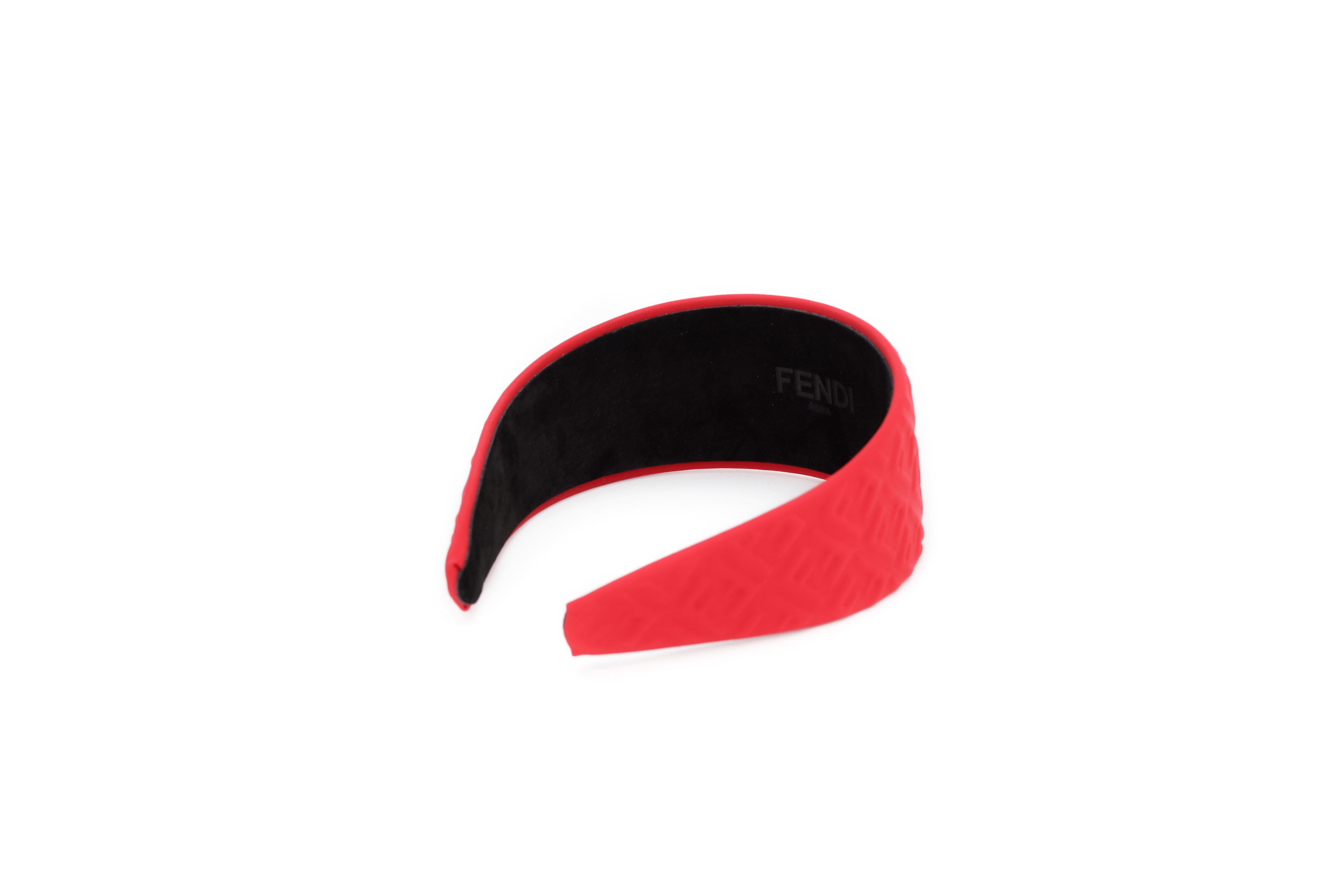 Fendi Kids Cerchietto rosso con monogramma JFP212 AFOM F0QC9 FENDI KIDS 
