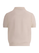 T-shirt per bambino Emporio Armani Kids beige con texture traforata EB001222 AF23412 U0007 EMPORIO ARMANI KIDS 