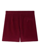 Shorts per bambina Bonpoint rossi con texture a coste W05GBEW00002 053 BONPOINT 