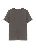 T-shirt per bambino Mini Rodini nero con ricamo gabbiano 2522013699 BLACK MINI RODINI 