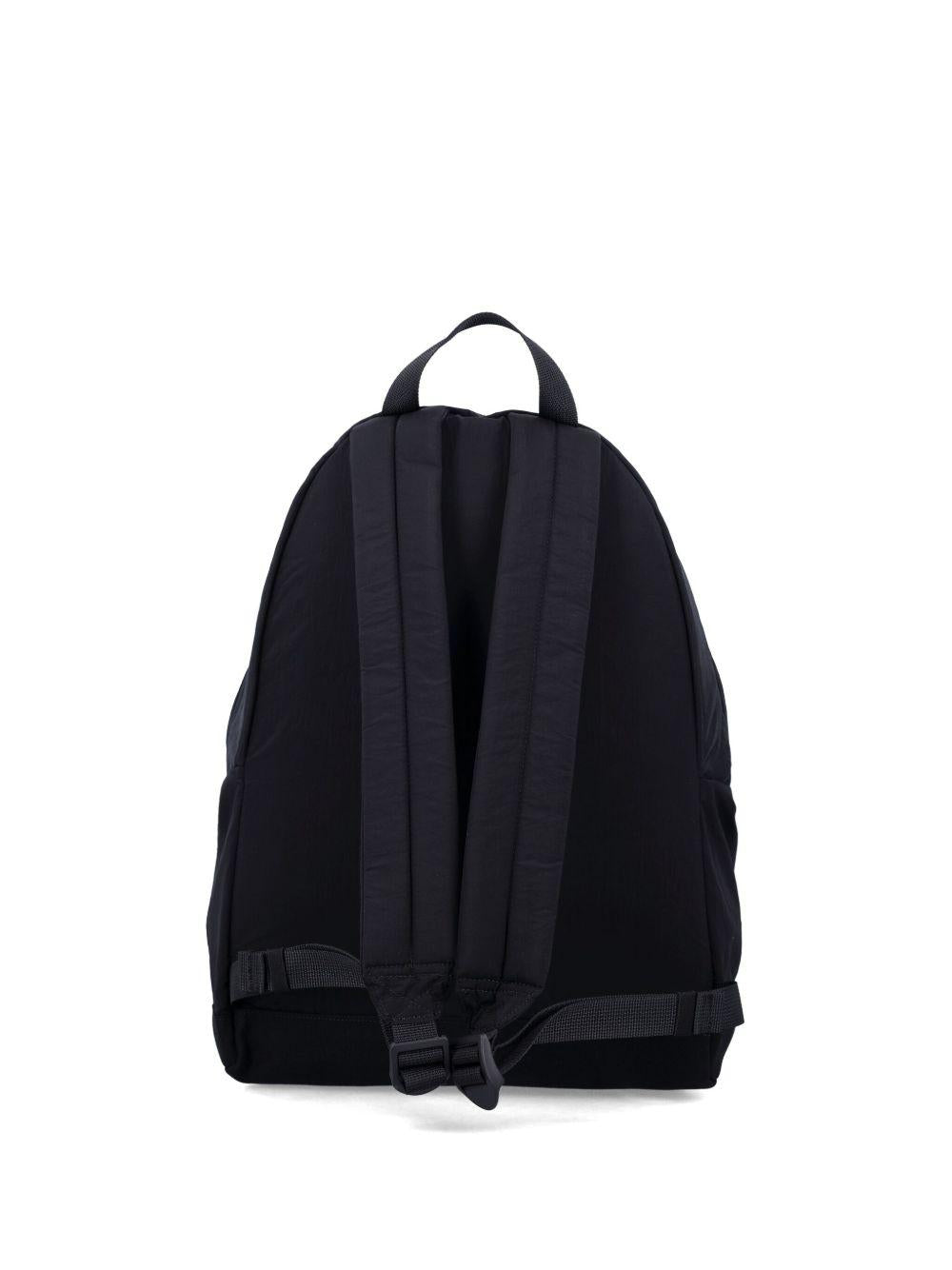 Zaino Compass per bambino Stone Island Junior nero con  tasca frontale con zip K2S169200002S0064 V0029 STONE ISLAND JUNIOR 