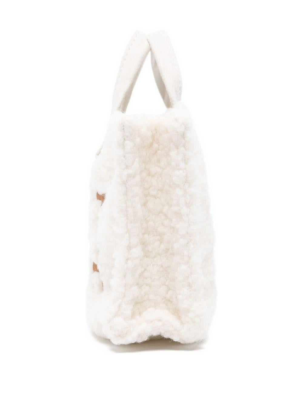 Phone Bag per bambina MC2 Saint Barth Kids bianca con dettaglio teddy PHONE004 01493I MC2 ST. BARTH KIDS 
