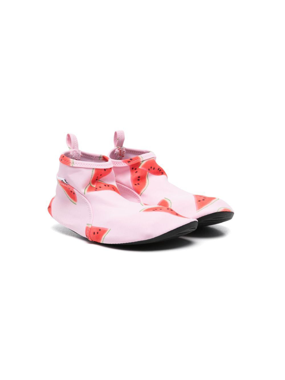 Stivaletti da mare per bambina Molo rosa con stampa grafica frutta 7S25U302 9241 MOLO 