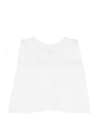 T-shirt per neonato Mariella Ferrari bianca con dettagli ricamati COB2 AZZURRO MARIELLA FERRARI 