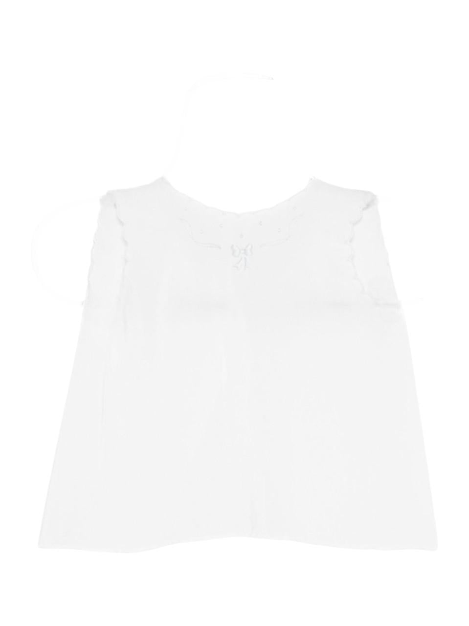 T-shirt per neonato Mariella Ferrari bianca con dettagli ricamati COB2 AZZURRO MARIELLA FERRARI 