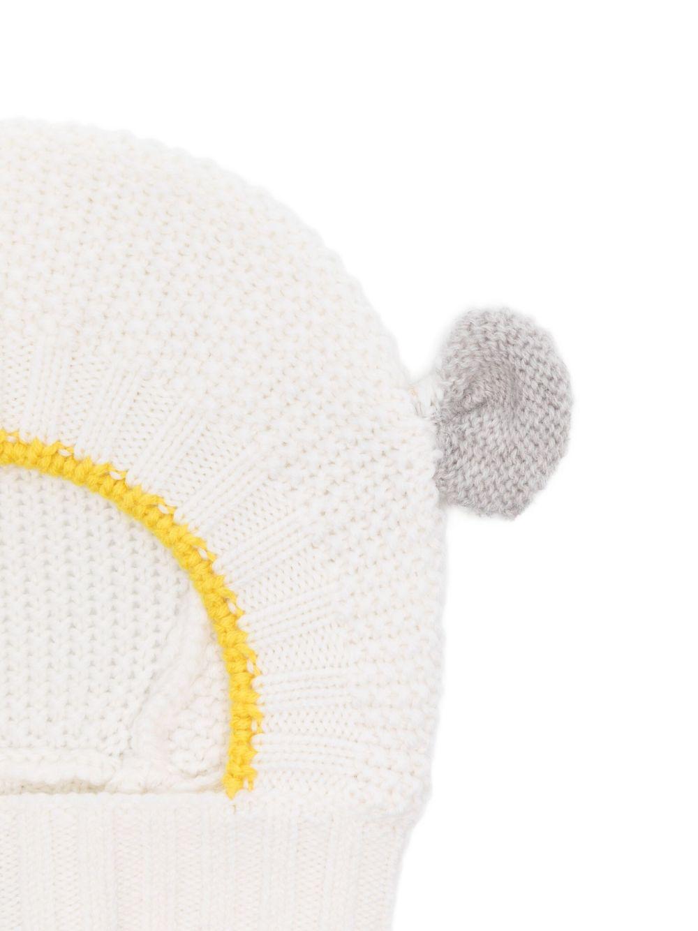Berretto per neonato Gensami Kids grigio con dettagli orecchie BAL-ALP-WE WHITE-GREIGE GENSAMI 