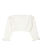 Cardigan bianco per neonato con parte frontale aperta La Stupenderia WCSP62 800 LA STUPENDERIA 