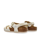 Sandali per bambina Birkenstock Kids Rio beige con cinturino posteriore 1029570 WHITE BIRKENSTOCK 