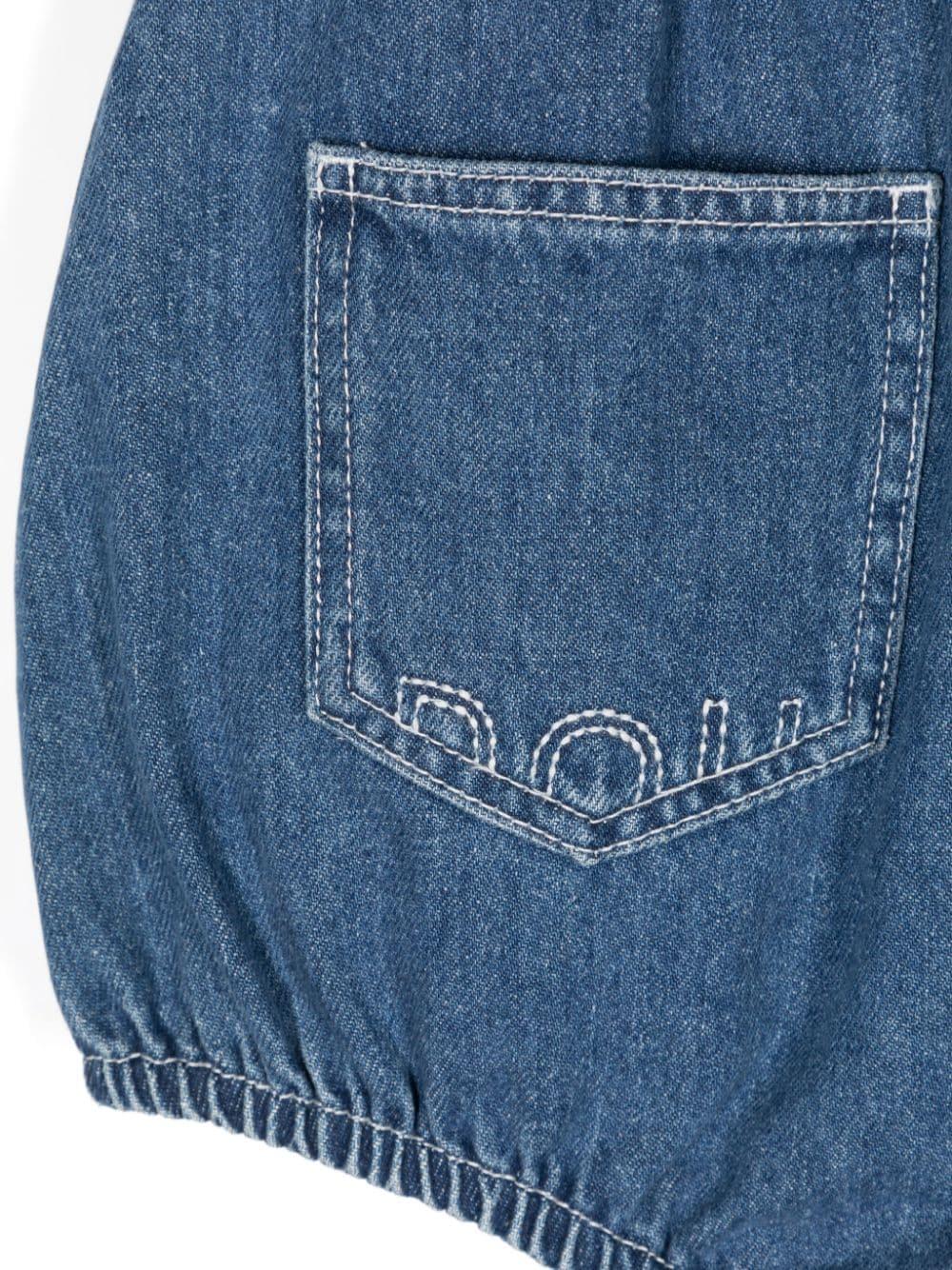 Shorts per bambina Doouod Kids in denim con ricamo DV6A59 Z1951 620 DOUUOD 