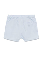 Shorts per neonato Tartine Et Chocolat azzurro in lino con logo sul retro CA26061 44 TArtine & Chocolat 