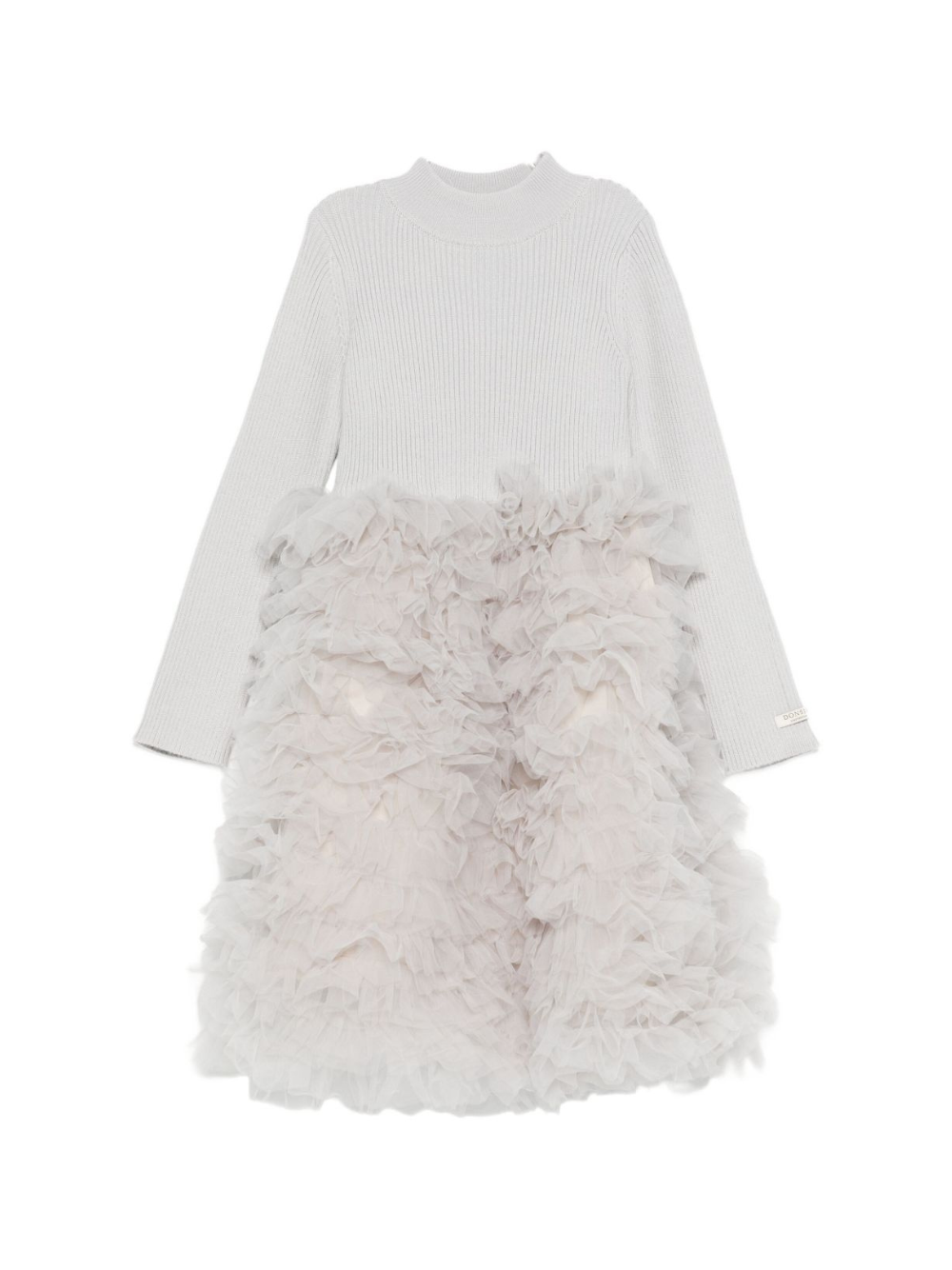 Abito per bambina Donsje grigio con gonna con dettagli arricciati 4103100 00082 DONSJE 