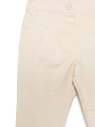 Pantaloni per neonato Moschino Kids beige chiaro a coste con logo sul retro MDP038LVA05 20404 MOSCHINO KIDS 