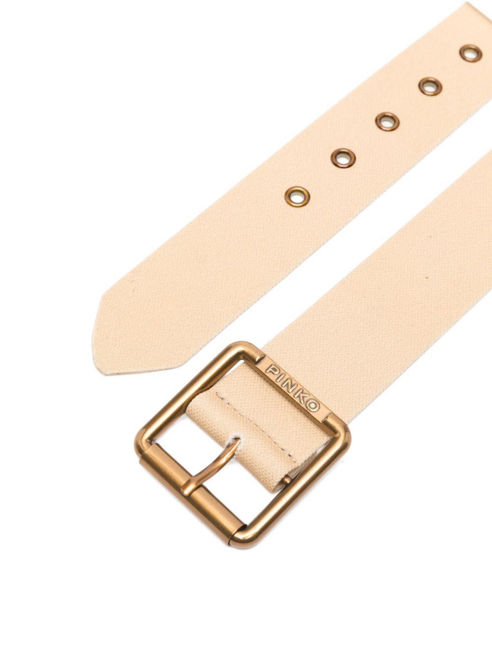 Cintura per bambina Pinko Kids beige con fibbia squadrata KFAV011CTV135 6023 PINKO KIDS 