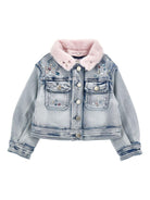 Giacca per bambina Monnalisa x Disney denim Stitch 19F102 6042 0062 MONNALISA 