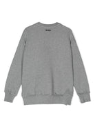 Felpa con stampa logo per bambina MSGM Kids grigio con girocollo F4MSJGMS109 101 MSGM KIDS 