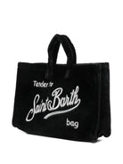 Phone Bag per bambina MC2 Saint Barth Kids nero in velluto PHONE008 00207I MC2 ST. BARTH KIDS 