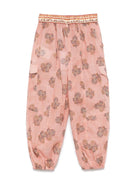 Pantaloni elasticizzati per bambina ZIMMERMANN Kids rosa con stampa floreale 0659PR S253 ZIMMERMANN KIDS 