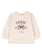 Felpa con stampa grafica per neonato Fendi Kids rosa con maniche lunghe BUH076 5V0 F1P2N FENDI KIDS 