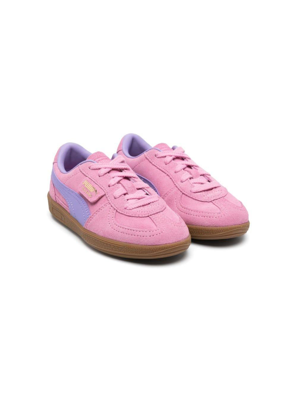 Sneakers per bambina Puma Kids Palermo rosa con logo laterale e sul tallone 397273 12 PUMA KIDS 