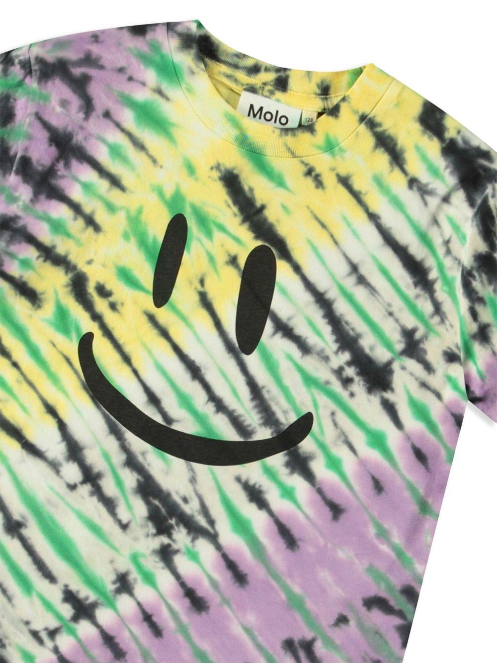 T-shirt per bambino Molo Roxo multicolore con stampa tie dye 6S25A215 4842 MOLO 