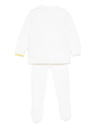 Set maglione e pantaloni per neonata Gensami Kids bianco con dettaglio fiocco GPT-FIOCCOT-WE OFF WHITE GENSAMI 