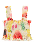 Top per bambina Molo Rolfia beige con stampa grafica all-over 2S25C402 9259 MOLO 