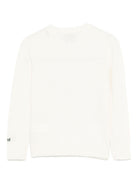 Maglione per bambino MC2 Saint Barth Kids bianco con stampa grafica "Friends forever" DOU0019 00340I MC2 ST. BARTH KIDS 