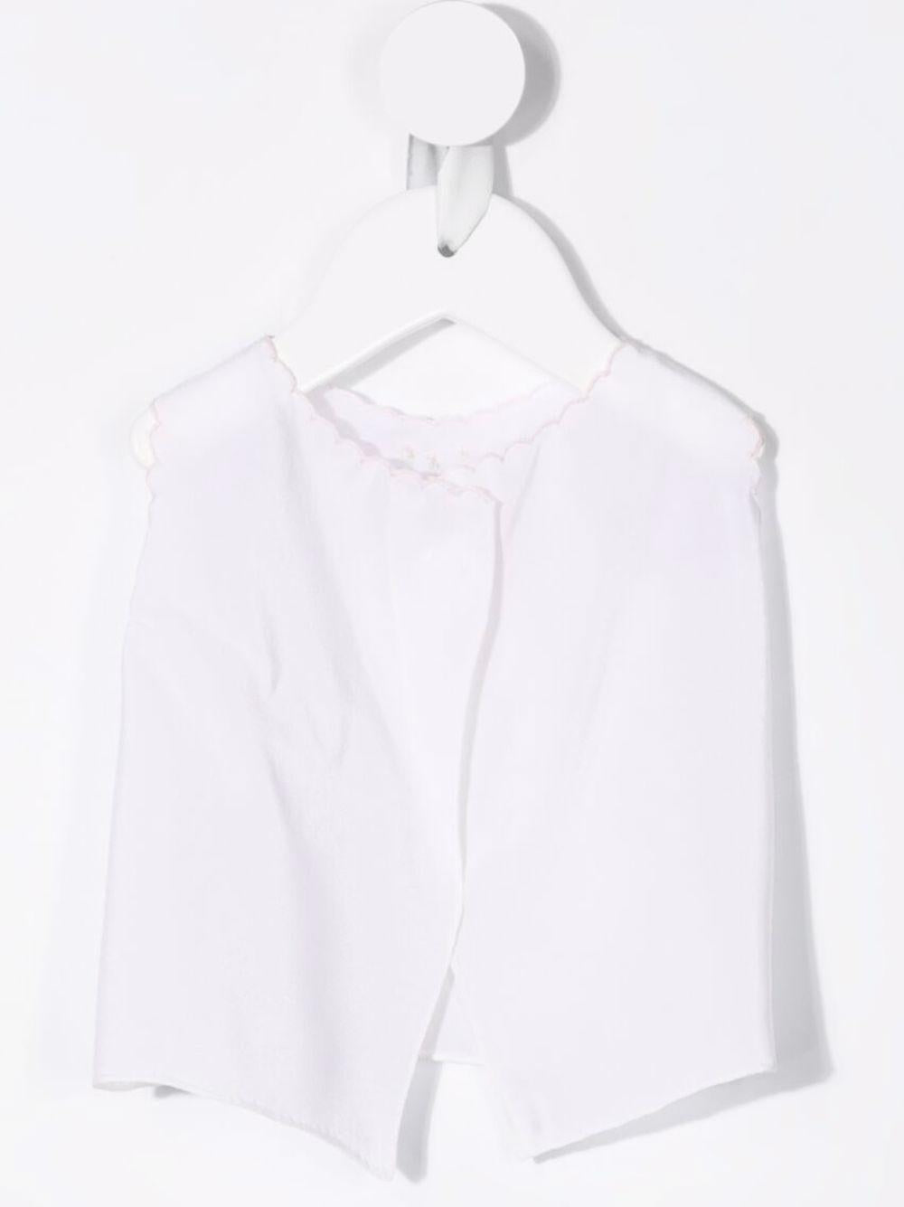 T-shirt per neonata Mariella Ferrari bianca con ricamo rosa C0C3 ROSA MARIELLA FERRARI 