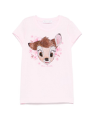 T-shirt per bambina rosa con stampa MONNALISA x Disney 19E607 5001 0090 MONNALISA 