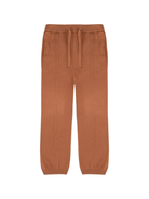 Pantaloni per bambino Laneus Kids marroni con chiusura a coulisse F5LKJUKT040 178 LANEUS 
