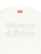 Maglione per bambina MC2 Saint Barth Kids bianco con scritta "Vacanze di Natale" PRC0001 00433I MC2 ST. BARTH KIDS 