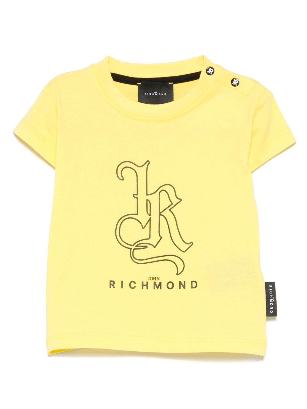 T-shirt per neonato John Richmond Junior giallo con logo RIP25070TS YELLOW JOHN RICHMOND JUNIOR 