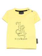 T-shirt per neonato John Richmond Junior giallo con logo RIP25070TS YELLOW JOHN RICHMOND JUNIOR 