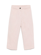 Pantaloni per bambina Bonpoint Gersande rosa con due tasche posteriori applicate S05GPAW00002 023B BONPOINT 