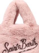 Borsa Mini Vanity per bambina MC2 Saint Barth Kids rosa con logo ricamato a contrasto VAMI021 00293I MC2 ST. BARTH KIDS 