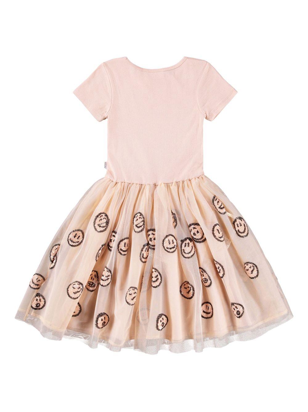Abito per bambina Molo Cyrusila rosa con stampa grafica all-over 2W25E109 5494 MOLO 